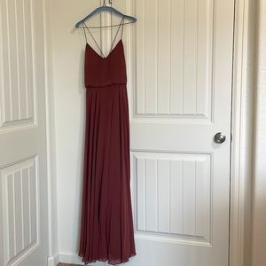Jenny Yoo Inesse Bridesmaid Dress in Cinnamon Rose